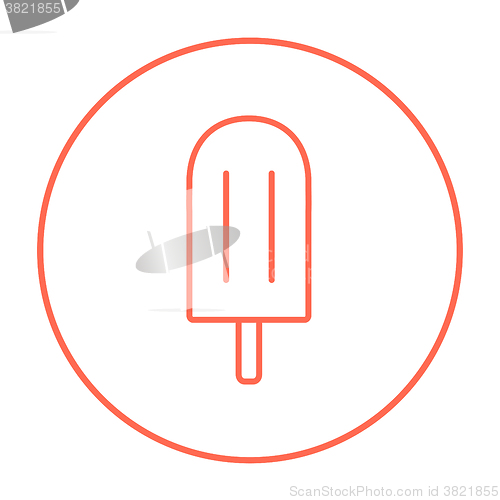 Image of Popsicle line icon.