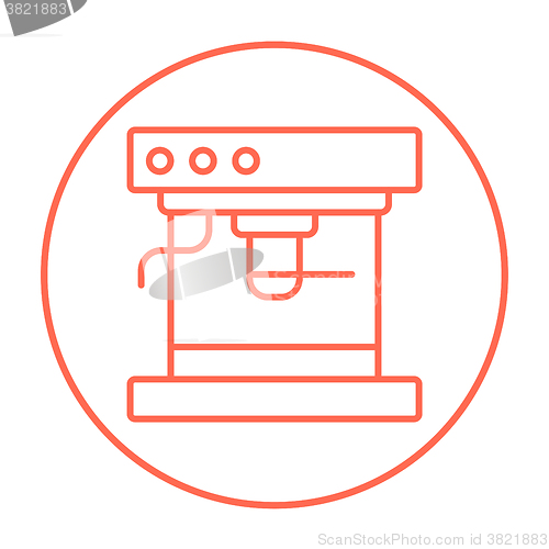 Image of Coffee maker line icon.