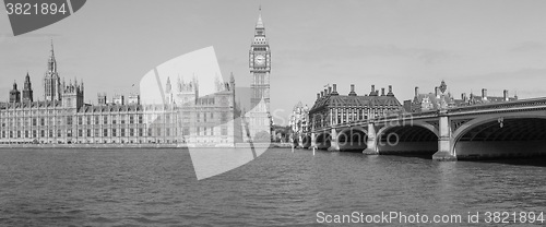 Image of Black and white View of London