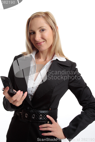 Image of Woman mobile communications