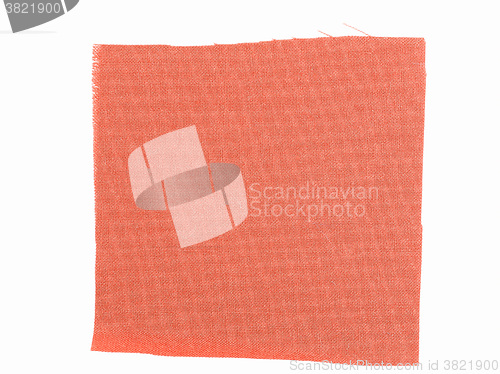 Image of  Red fabric sample vintage