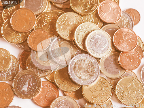 Image of  Euro coins vintage