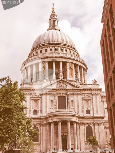 Image of St Paul Cathedral, London vintage