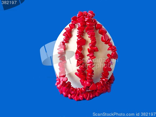 Image of Easter egg and red corals