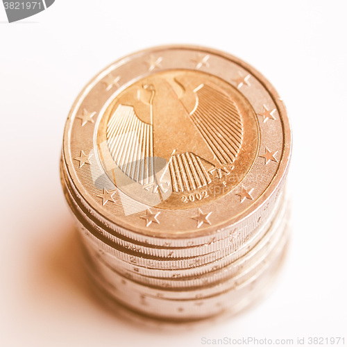 Image of  Euro coins vintage