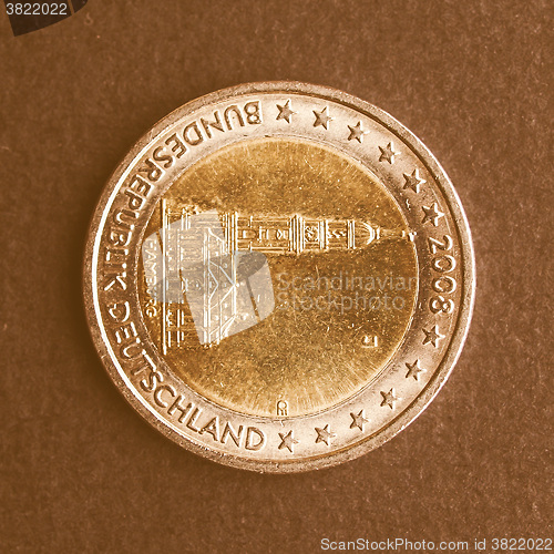 Image of  Euro coins vintage