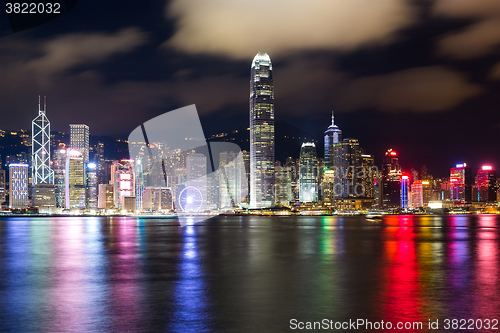 Image of Hong Kong city at night