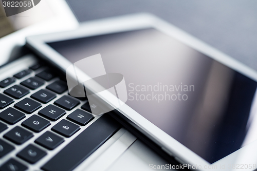 Image of Laptop computer and tablet pc