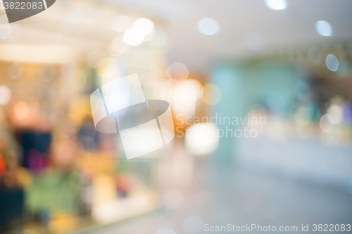 Image of Department store blur background with bokeh