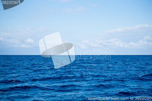 Image of Beautiful sky and blue ocean