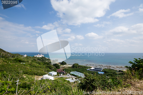 Image of Sea and blue sky of Okinawa