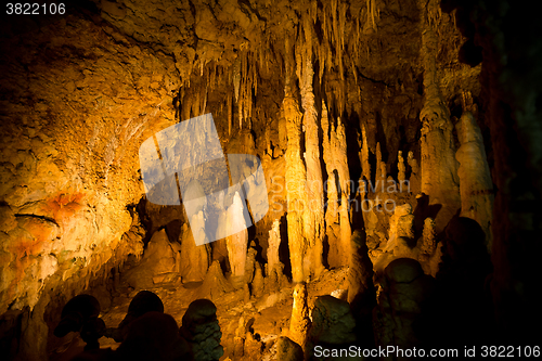 Image of Stalactites in cave at Japan