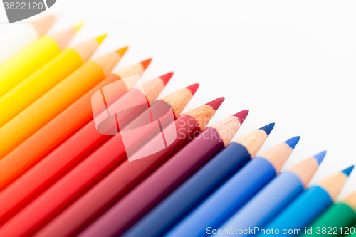 Image of Stack of Colour pencils 