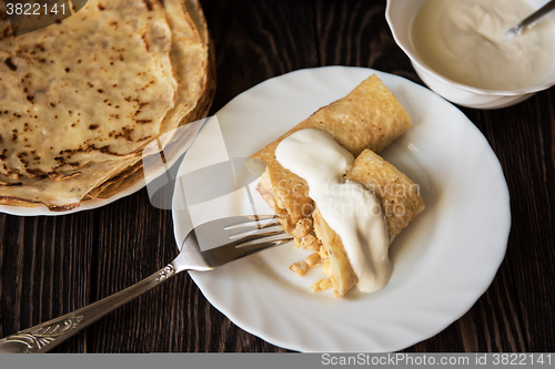 Image of Fried tasty pancakes 