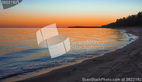 Image of Night landscape at Lake Onega