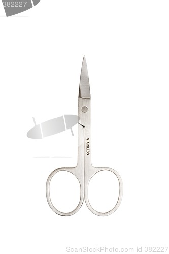 Image of nail scissors isolated