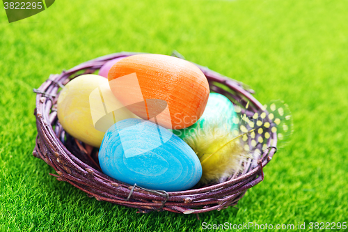 Image of decorative painted Easter eggs
