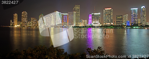 Image of Night over Miami, Florida, USA