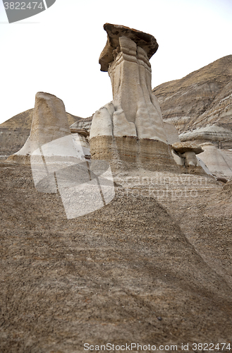 Image of Badlands Alberta  hoo doo