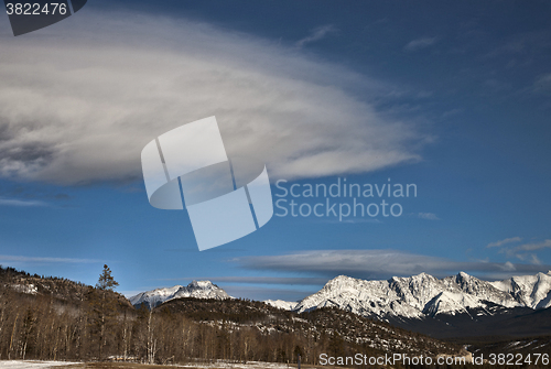 Image of Rocky Mountains in Winter Canada