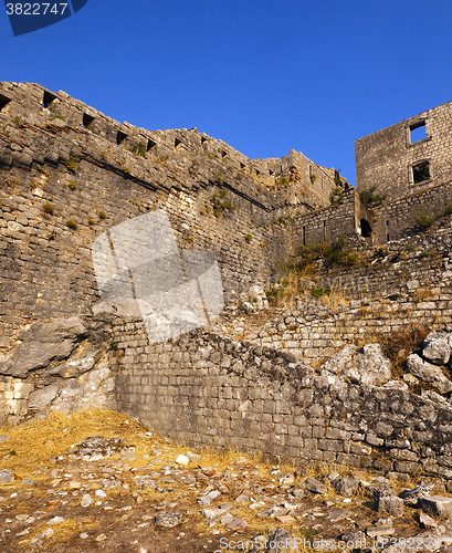 Image of fortress of St. Ivan Montenegro  