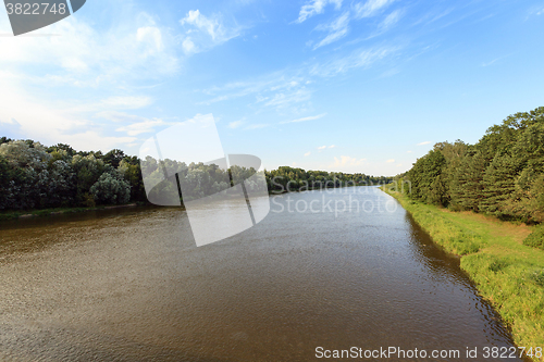 Image of summer river,  Belarus  
