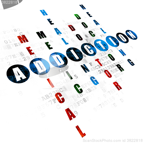 Image of Health concept: Addiction in Crossword Puzzle