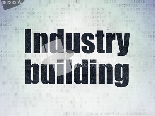 Image of Industry concept: Industry Building on Digital Paper background