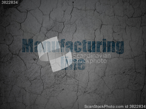 Image of Industry concept: Manufacturing Line on grunge wall background