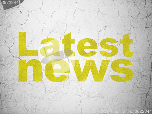 Image of News concept: Latest News on wall background
