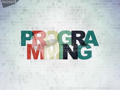 Image of Software concept: Programming on Digital Paper background