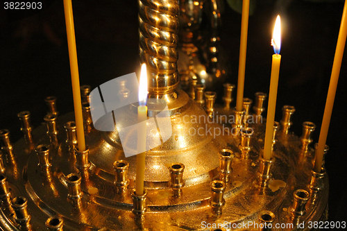 Image of fire of church candles