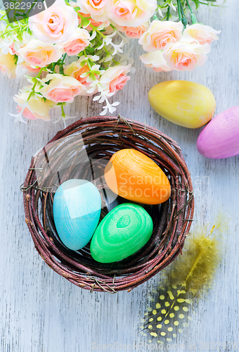 Image of decorative painted Easter eggs