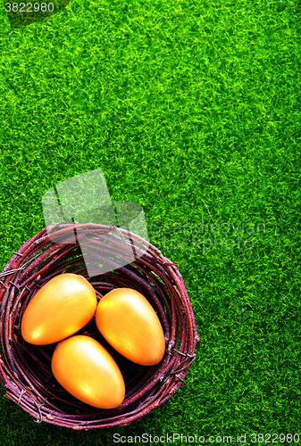 Image of decorative painted Easter eggs