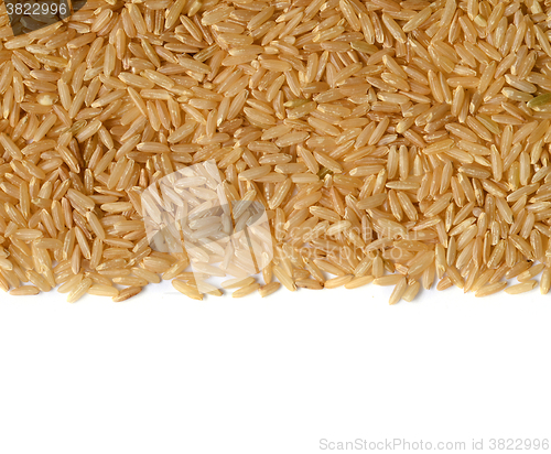 Image of brown rice uncooked