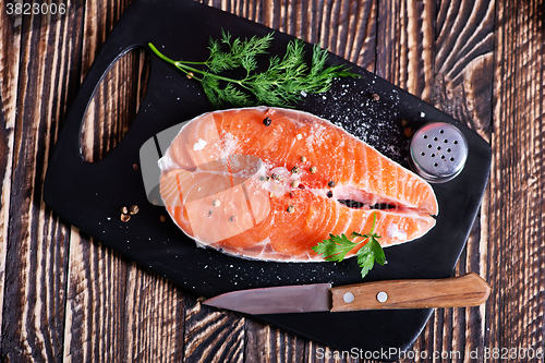 Image of raw salmon