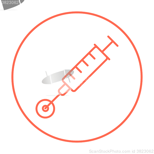 Image of In vitro fertilisation line icon.