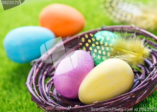 Image of decorative painted Easter eggs