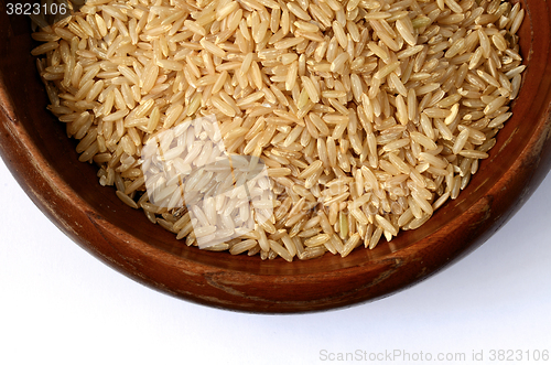 Image of brown rice uncooked