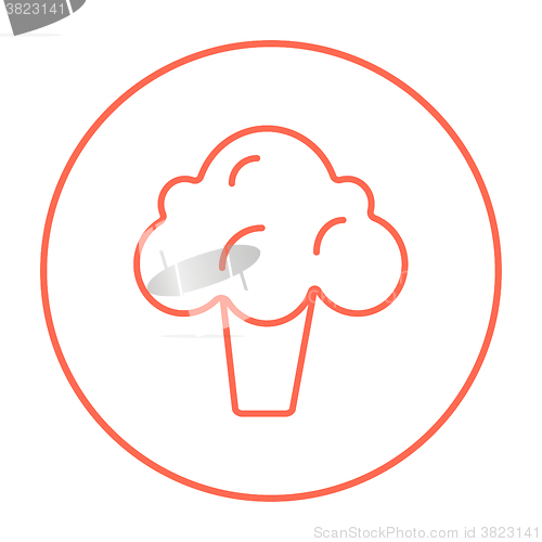 Image of Broccoli line icon.