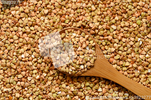 Image of Uncooked buckwheat seeds