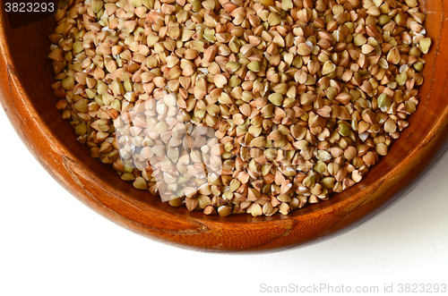 Image of Uncooked buckwheat seeds