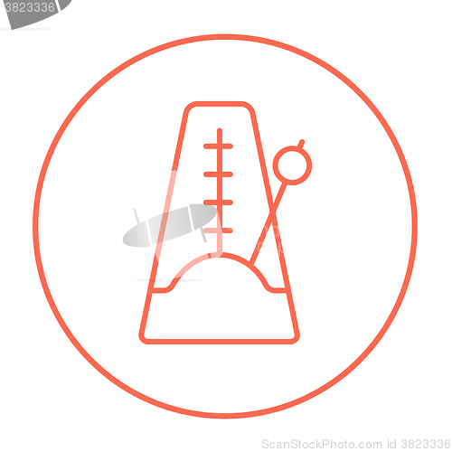 Image of Metronome line icon.