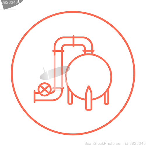 Image of Factory line icon.