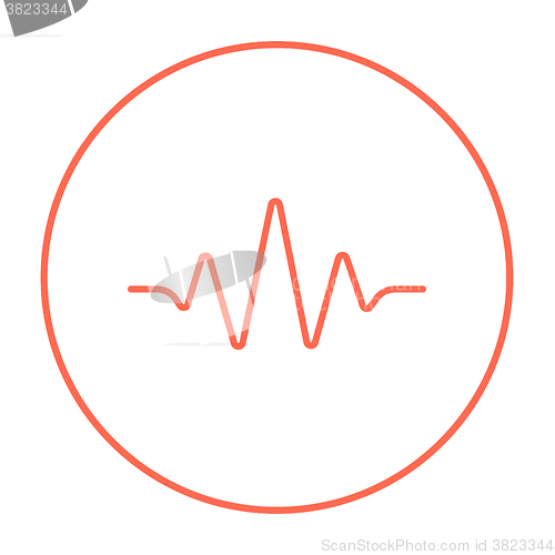 Image of Sound wave line icon.