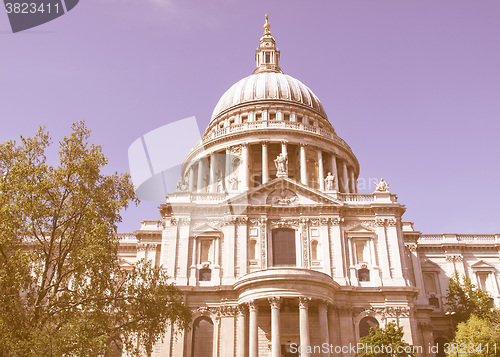 Image of St Paul Cathedral, London vintage