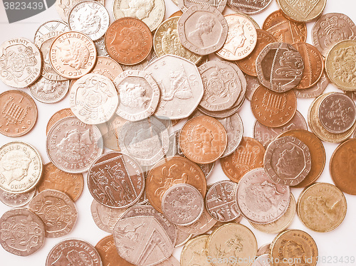 Image of  Pound coins vintage