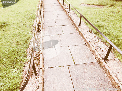 Image of  Pavement sidewalk vintage
