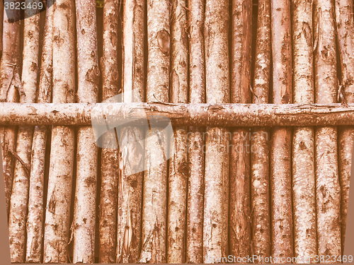Image of  Wooden palisade vintage