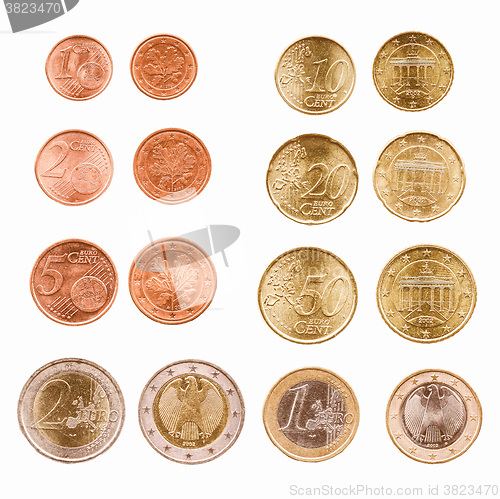 Image of  Euro coins vintage